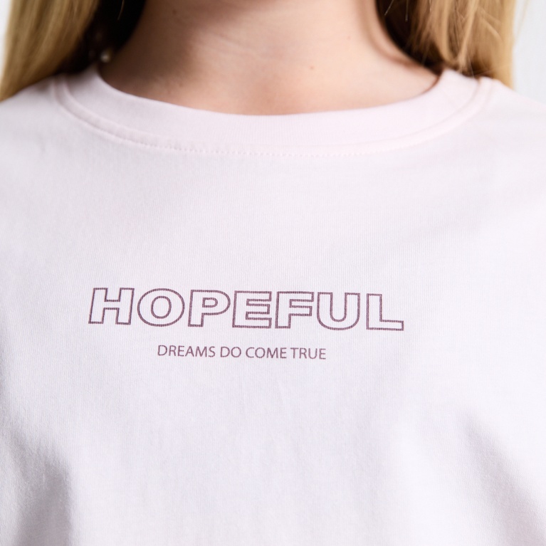 Boxy printed tee "Sissela" Pink